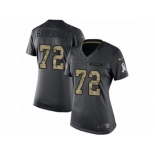 Women's Nike Los Angeles Chargers #72 Joe Barksdale Limited Black 2016 Salute to Service NFL Jersey