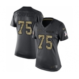 Women's Nike Los Angeles Chargers #75 Michael Schofield Limited Black 2016 Salute to Service NFL Jersey