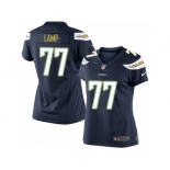 Women's Nike Los Angeles Chargers #77 Forrest Lamp Limited Navy Blue Team Color NFL Jersey