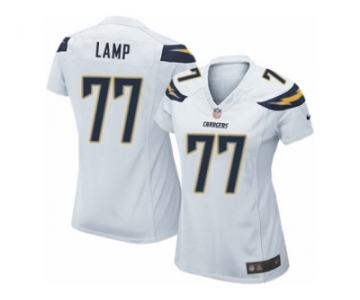 Women's Nike Los Angeles Chargers #77 Forrest Lamp Limited White NFL Jersey