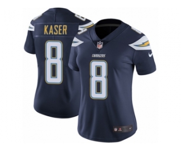 Women's Nike Los Angeles Chargers #8 Drew Kaser Vapor Untouchable Limited Navy Blue Team Color NFL Jersey