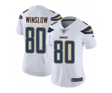 Women's Nike Los Angeles Chargers #80 Kellen Winslow Vapor Untouchable Limited White NFL Jersey