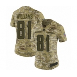 Women's Nike Los Angeles Chargers #81 Mike Williams Limited Camo 2018 Salute to Service NFL Jersey