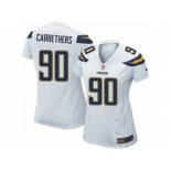 Women's Nike Los Angeles Chargers #90 Ryan Carrethers Game White NFL Jersey