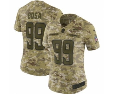 Women's Nike Los Angeles Chargers #99 Joey Bosa Limited Camo 2018 Salute to Service NFL Jersey