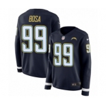 Women's Nike Los Angeles Chargers #99 Joey Bosa Limited Navy Blue Therma Long Sleeve NFL Jersey