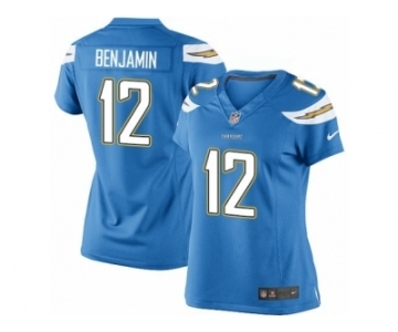 Women's Nike San Diego Chargers #12 Travis Benjamin Limited Electric Blue Alternate NFL Jersey