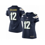 Women's Nike San Diego Chargers #12 Travis Benjamin Limited Navy Blue Team Color NFL Jersey