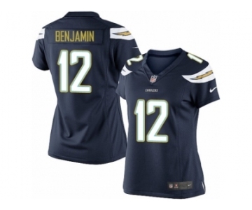 Women's Nike San Diego Chargers #12 Travis Benjamin Limited Navy Blue Team Color NFL Jersey