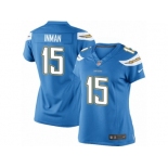 Women's Nike San Diego Chargers #15 Dontrelle Inman Limited Electric Blue Alternate NFL Jersey