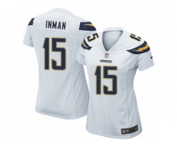 Women's Nike San Diego Chargers #15 Dontrelle Inman Limited White NFL Jersey