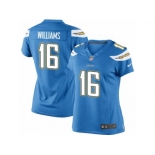 Women's Nike San Diego Chargers #16 Tyrell Williams Limited Electric Blue Alternate NFL Jersey