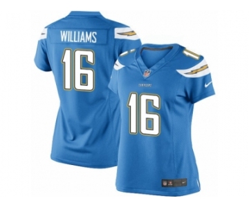 Women's Nike San Diego Chargers #16 Tyrell Williams Limited Electric Blue Alternate NFL Jersey