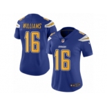 Women's Nike San Diego Chargers #16 Tyrell Williams Limited Electric Blue Rush NFL Jersey