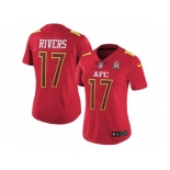 Women's Nike San Diego Chargers #17 Philip Rivers Limited Red 2017 Pro Bowl NFL Jersey