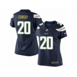 Women's Nike San Diego Chargers #20 Dwight Lowery Limited Navy Blue Team Color NFL Jersey