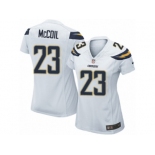 Women's Nike San Diego Chargers #23 Dexter McCoil Limited White NFL Jersey