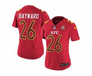 Women's Nike San Diego Chargers #26 Casey Hayward Limited Red 2017 Pro Bowl NFL Jersey