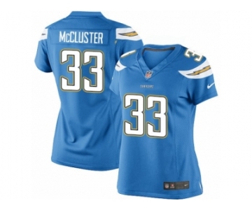 Women's Nike San Diego Chargers #33 Dexter McCluster Limited Electric Blue Alternate NFL Jersey