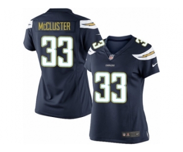 Women's Nike San Diego Chargers #33 Dexter McCluster Limited Navy Blue Team Color NFL Jersey