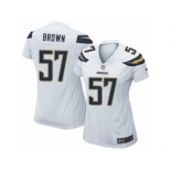 Women's Nike San Diego Chargers #57 Jatavis Brown Limited White NFL Jersey