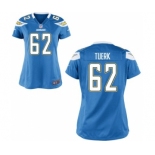 Women's Nike San Diego Chargers #62 Max Tuerk Electric Blue Alternate NFL Jersey