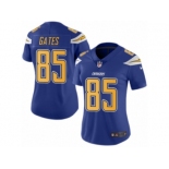 Women's Nike San Diego Chargers #85 Antonio Gates Limited Electric Blue Rush NFL Jersey