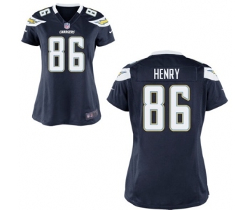 Women's Nike San Diego Chargers #86 Hunter Henry Navy Blue Team Color NFL Jersey