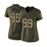 Women's Nike San Diego Chargers #99 Joey Bosa Green Salute to Service NFL Jersey