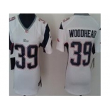 nike women nfl jerseys new england patriots #39 woodhea white[nike]