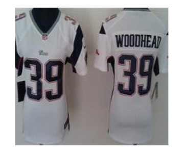 nike women nfl jerseys new england patriots #39 woodhea white[nike]