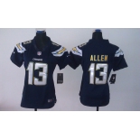 nike women nfl jerseys san diego chargers #13 allne dk.blue[nike]