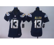 nike women nfl jerseys san diego chargers #13 allne dk.blue[nike]