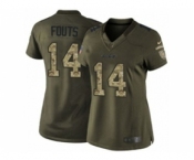 nike women nfl jerseys san diego chargers #14 fouts army green[nike Limited Salute To Service]