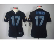 nike women nfl jerseys san diego chargers #17 rivers black[nike impact limited]