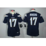 nike women nfl jerseys san diego chargers #17 rivers dk.blue[nike limited]