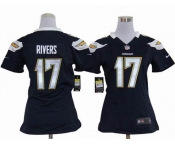 nike women nfl jerseys san diego chargers #17 rivers dk.blue[nike]