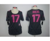 nike women nfl jerseys san diego chargers #17 rivers dk.grey[breast cancer awareness]