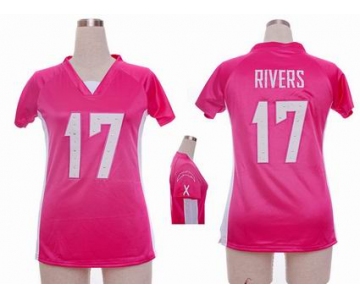 nike women nfl jerseys san diego chargers #17 rivers pink[draft him ii top]