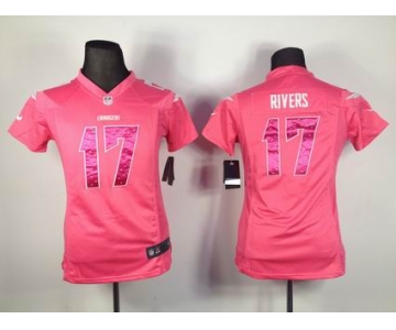 nike women nfl jerseys san diego chargers #17 rivers pink[nike]