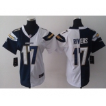 nike women nfl jerseys san diego chargers #17 rivers white-blue[nike split]