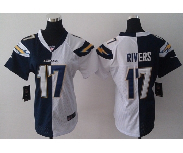 nike women nfl jerseys san diego chargers #17 rivers white-blue[nike split]