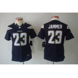 nike women nfl jerseys san diego chargers #23 jammer dk.blue[nike limited]