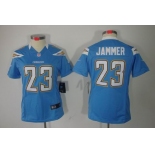 nike women nfl jerseys san diego chargers #23 jammer lt.blue[nike limited]