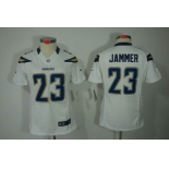 nike women nfl jerseys san diego chargers #23 jammer white[nike limited]