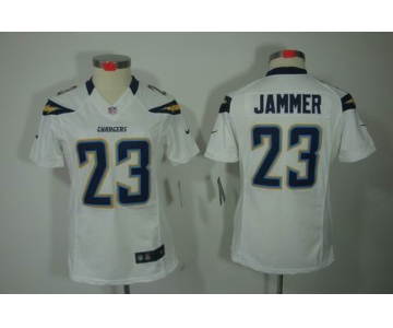 nike women nfl jerseys san diego chargers #23 jammer white[nike limited]