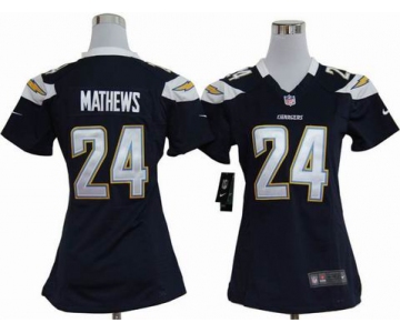 nike women nfl jerseys san diego chargers #24 mathews dk.blue [nike]