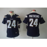 nike women nfl jerseys san diego chargers #24 mathews dk.blue[nike limited]