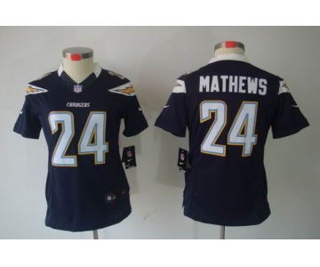 nike women nfl jerseys san diego chargers #24 mathews dk.blue[nike limited]