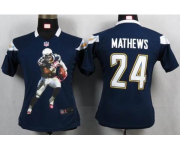 nike women nfl jerseys san diego chargers #24 mathews dk.blue[portrait fashion]